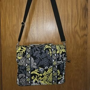 Vera Bradley Baroque Floral Messenger Laptop Bag